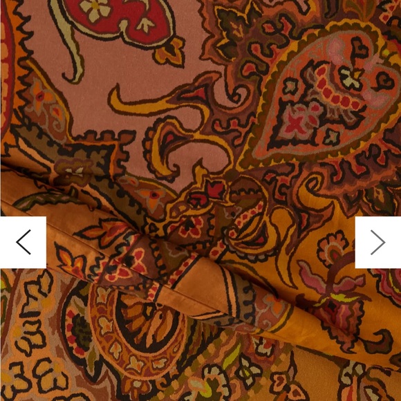 Urban Outfitters Deja Paisley Patterned Orange Duvet Cover - Picture 4 of 5